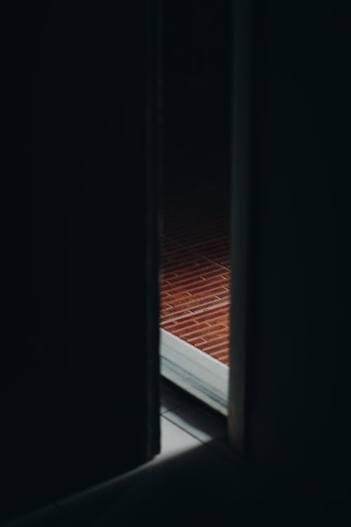 Close-up of Door Open Ajar