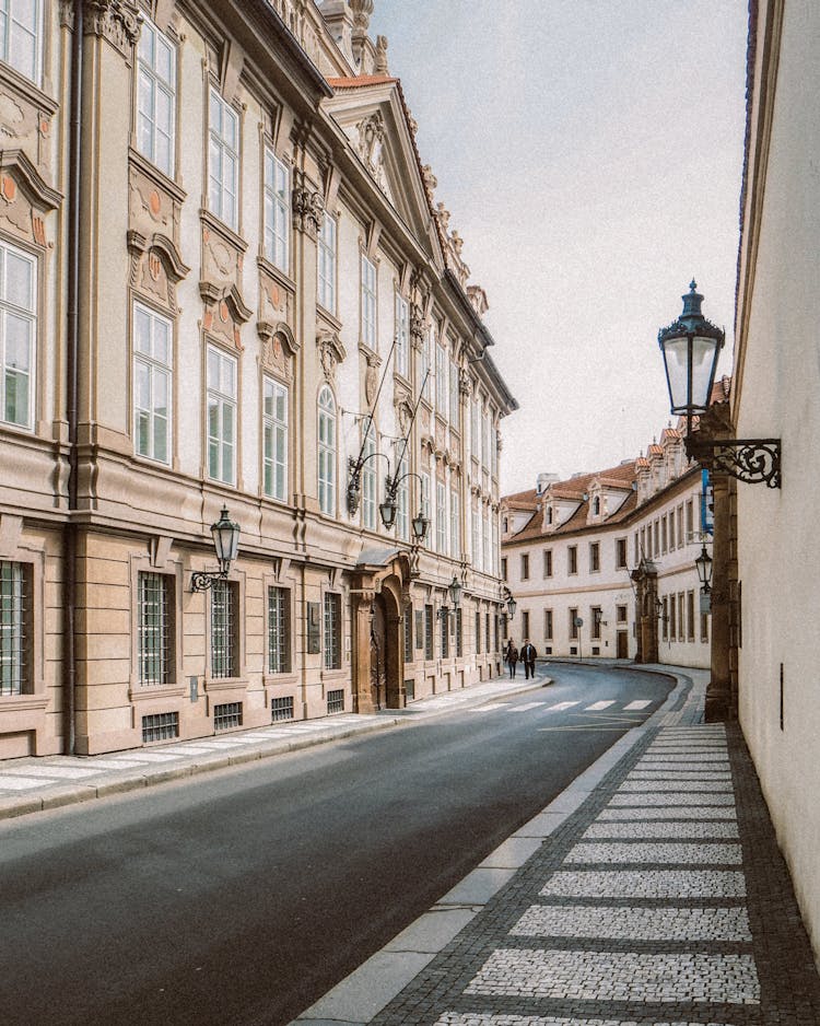 Empty Street In City