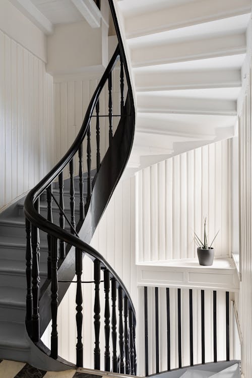 View of a Staircase in a Modern Home 