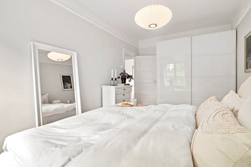 Interior of a Modern, Minimalist Bedroom 