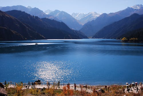 中国, 天池, 青い湖の無料の写真素材