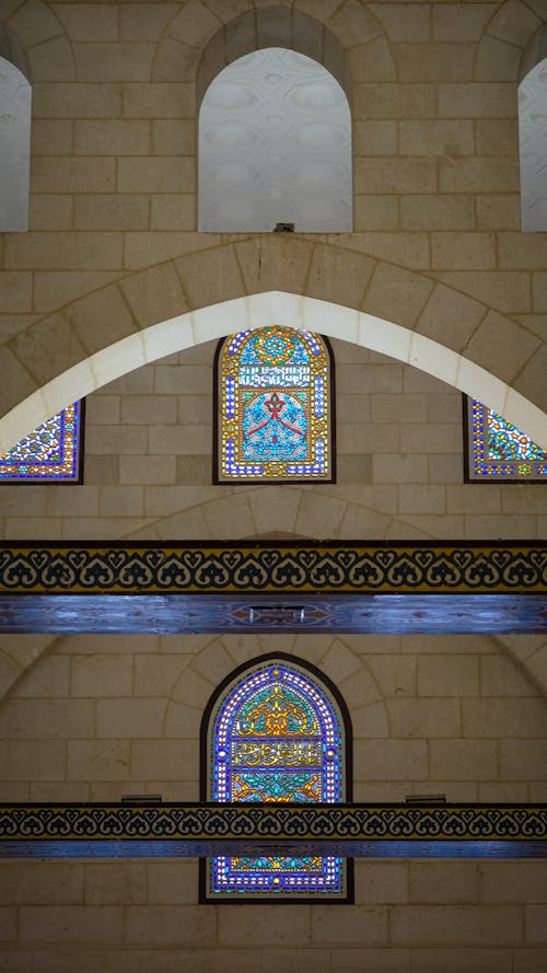 Základová fotografie zdarma na téma barevné sklo, islám, mešita