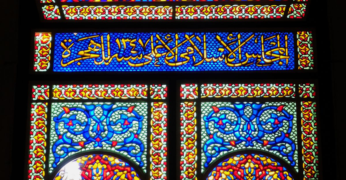 Color Windows From Mosque Stained Glass Windows in Mosque · Free Stock Photo