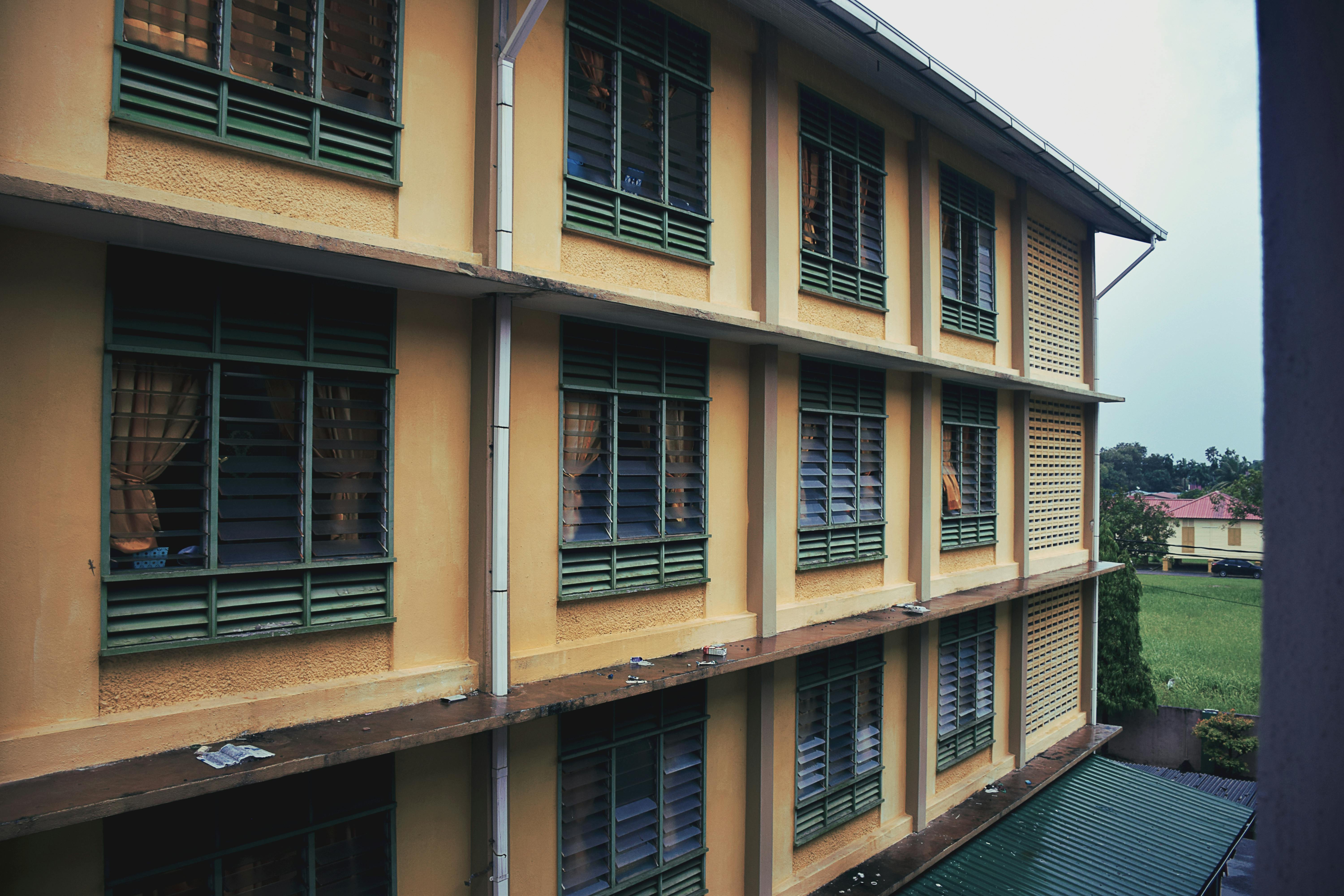 Free stock photo of apartment building, nostalgic, perspective