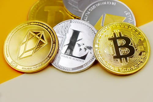 Foto stok gratis bitcoin, cryptocurrency, keemasan