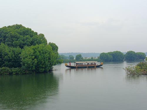 Passenger Ship on Lake