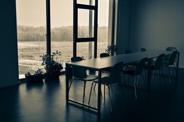 The Zephyra studio at dusk — photo by Vladimir Srajber on Pexels