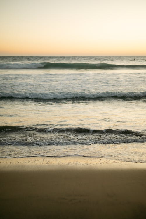 Waves on Ocean Shore in Baja California, Mexico