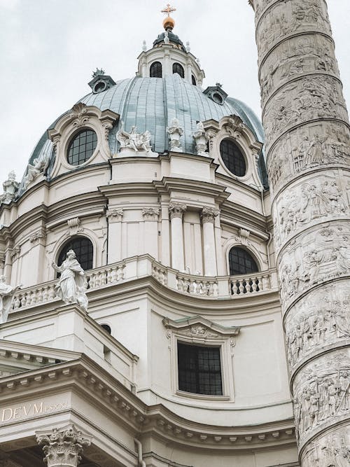 Бесплатное стоковое фото с karlskirche, Австрия, архитектура в стиле барокко