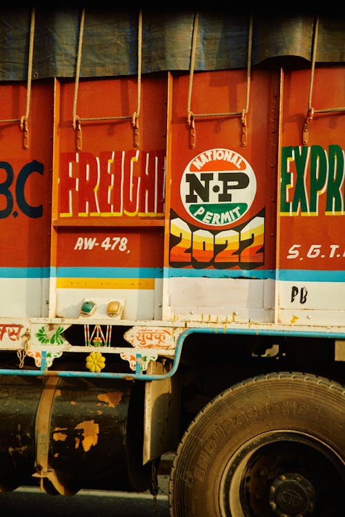 Foto profissional grátis de caminhões, Índia, pintado à mão