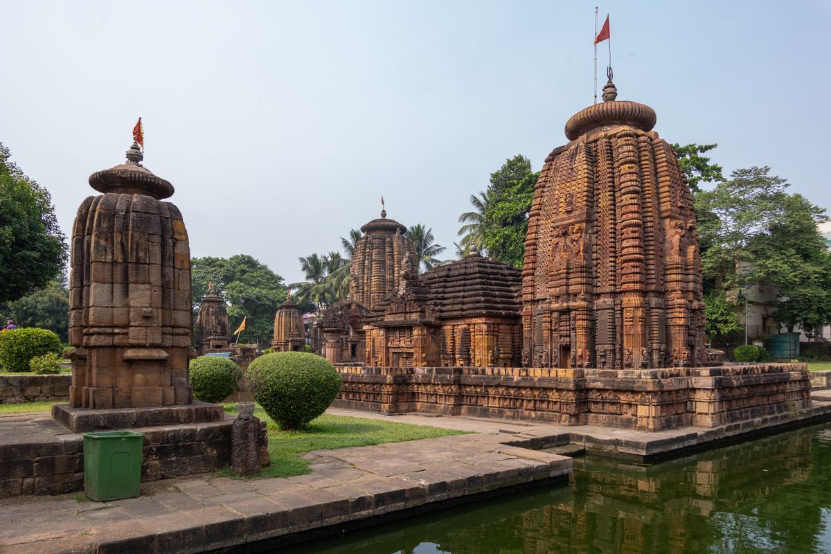 The historic Lingaraj Temple complex in Bhubaneswar, Odisha