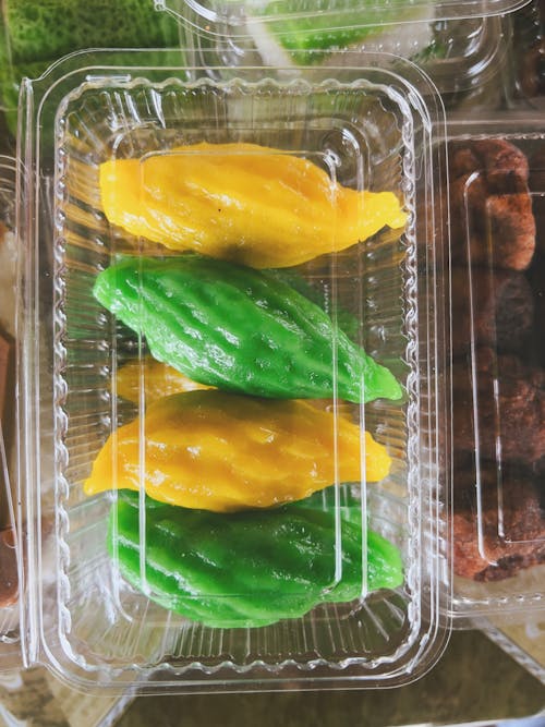 Kuih Peria is a type of cake made with glutinous rice flour and is popular in the East Coast of Malaysia.