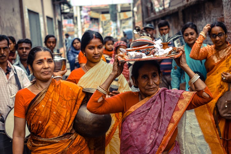 Group Of Women In Traditional Wear