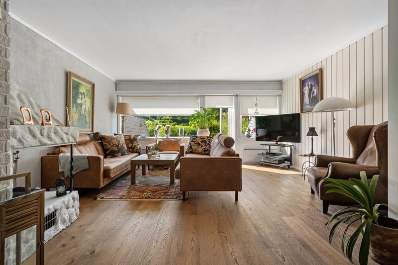 Freshly painted modern living room
