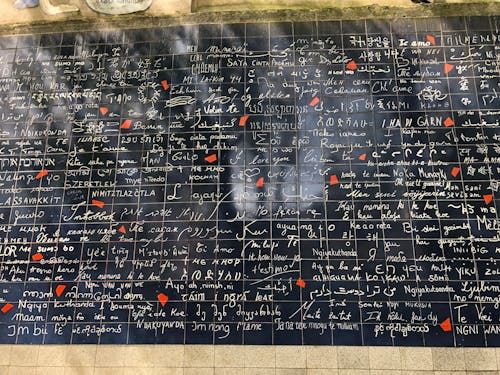 muro do amor - love wall paris