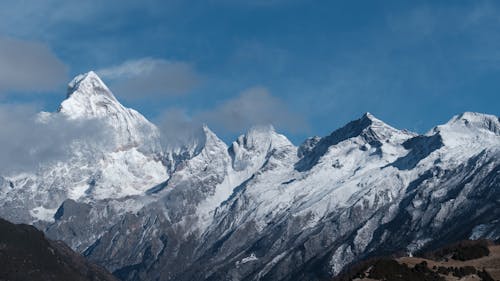 Photos gratuites de chaîne de montagnes, chine, ciel bleu