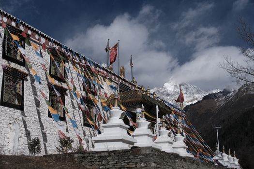 Tengboche monastery morning — Everest Base Camp