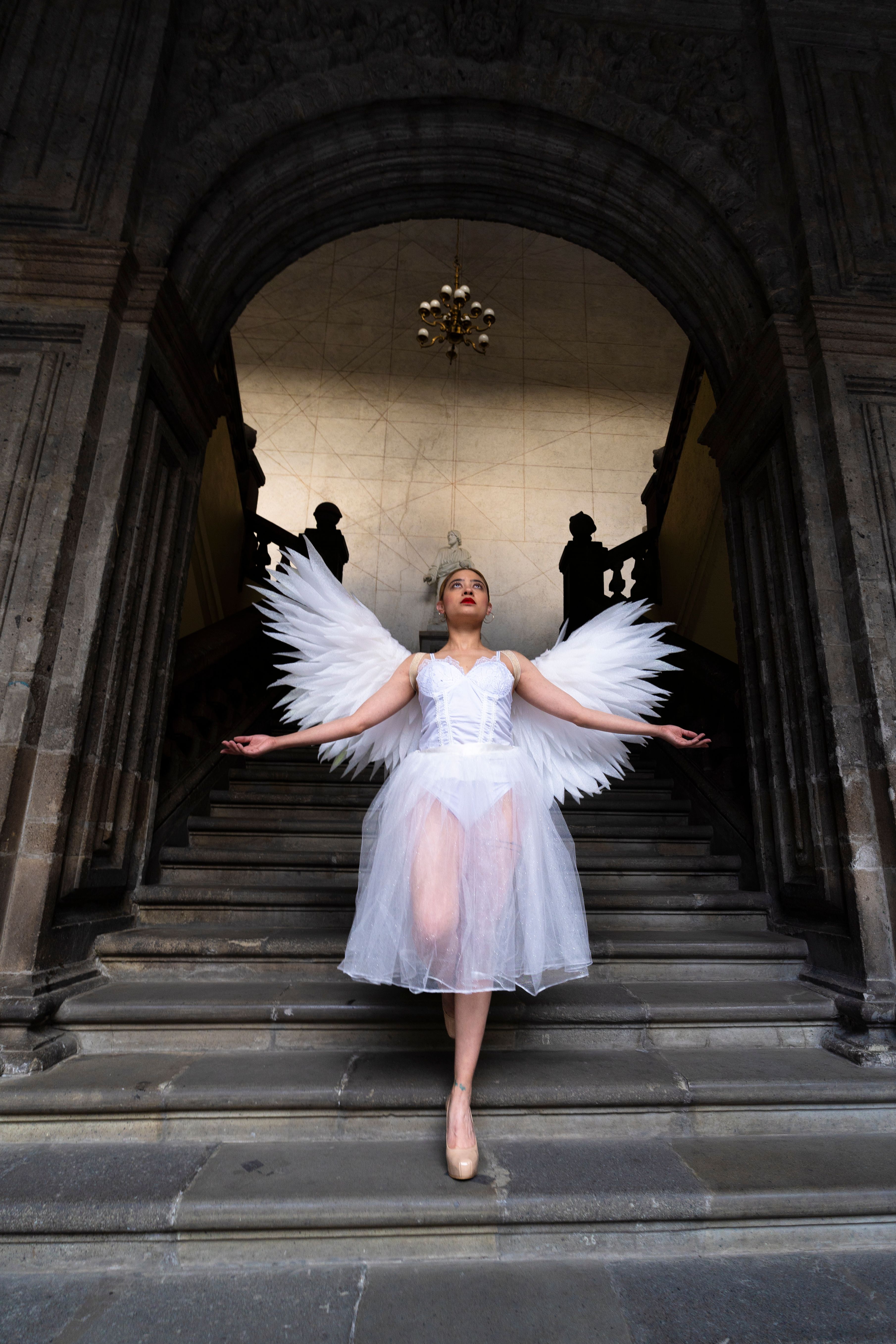 white christmas dresses Forum Novelties Women's Angel Dress and Halo Costume Kit, White, XL main image 0
