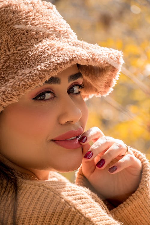 Face of Woman in Hat