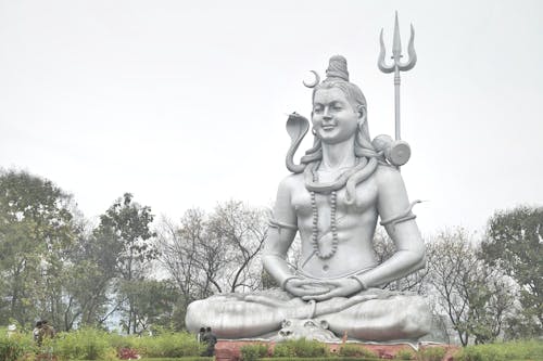 Silver Statue of the Hindu God Shiva