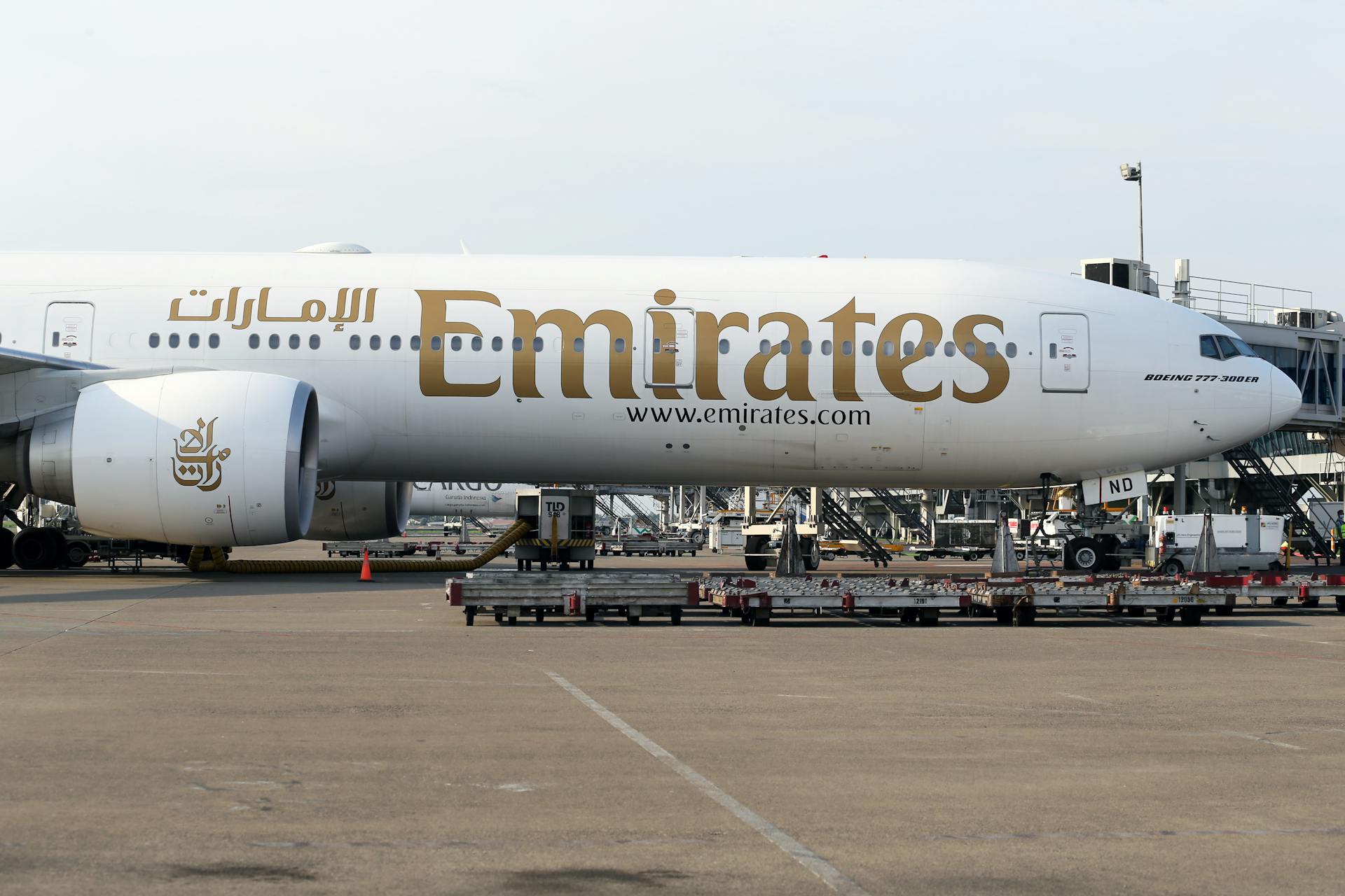 Emirate Airlines Airplane on Tarmac