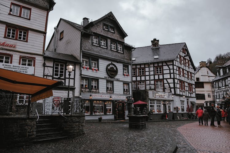 Medieval Houses In Town