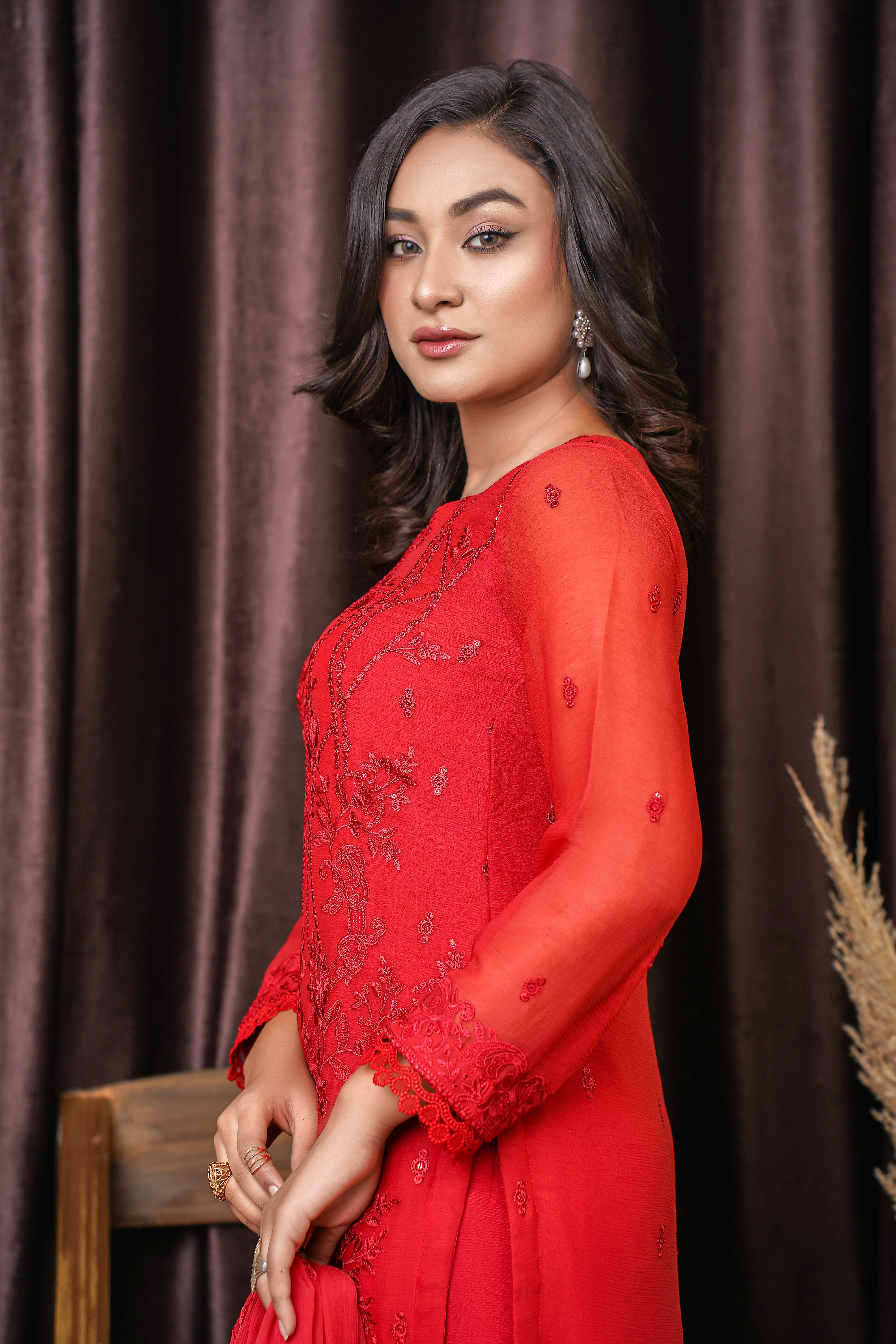 Red Eastern Dresses 2024 Shoot By Dhanno Free Stock Photo   Free Photo Of Red Eastern Dresses 2024 Shoot By Dhanno 