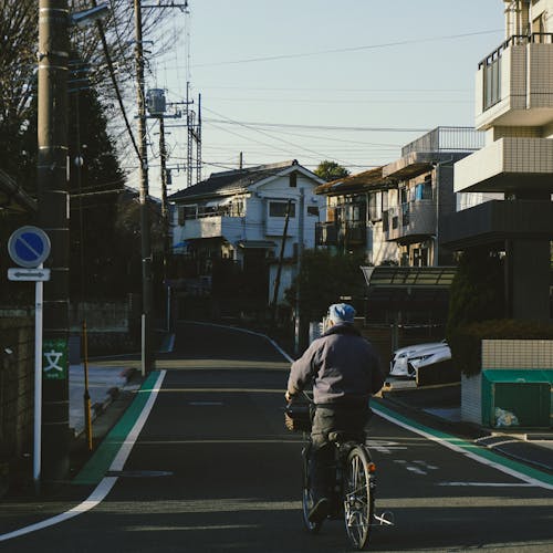 人, 單車騎士, 城市街道 的 免费素材图片