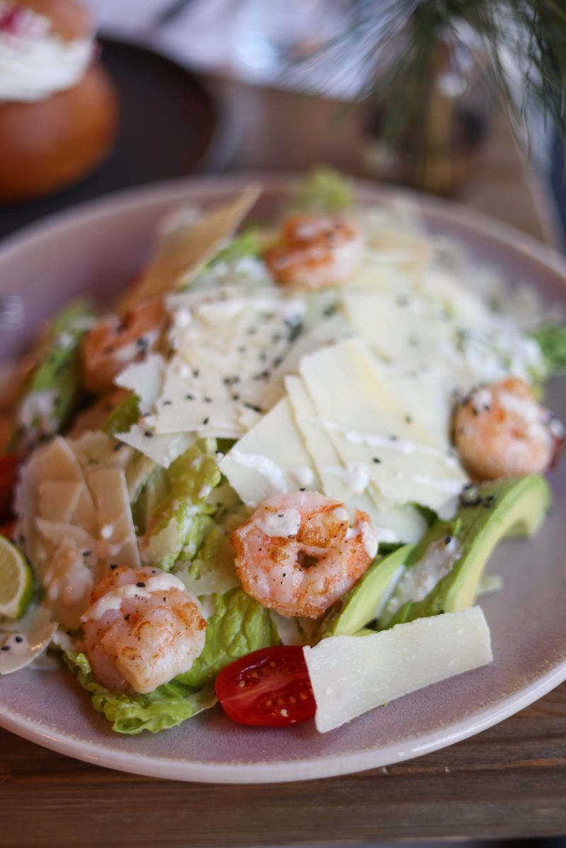Shrimp in a Basket Caesar Salad from TMTM Pizza & Grill in Philadelphia