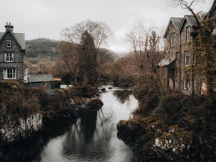 Old Houses By River