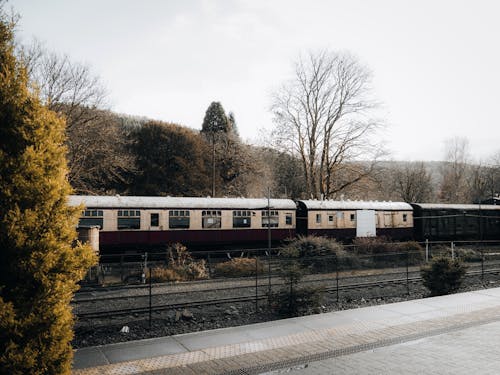 Бесплатное стоковое фото с бегущий поезд, платформа железнодорожного вокзала, поезд
