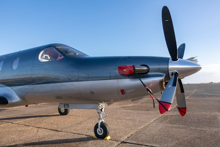 Airplane With Blade Engine