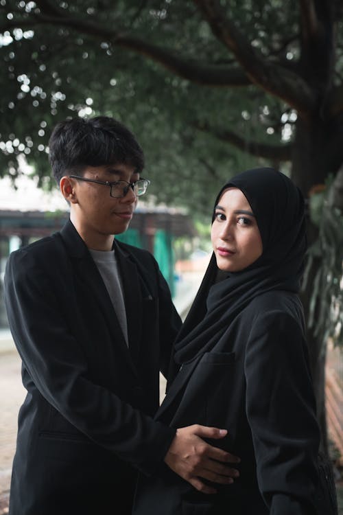 Portrait of Couple in a Park