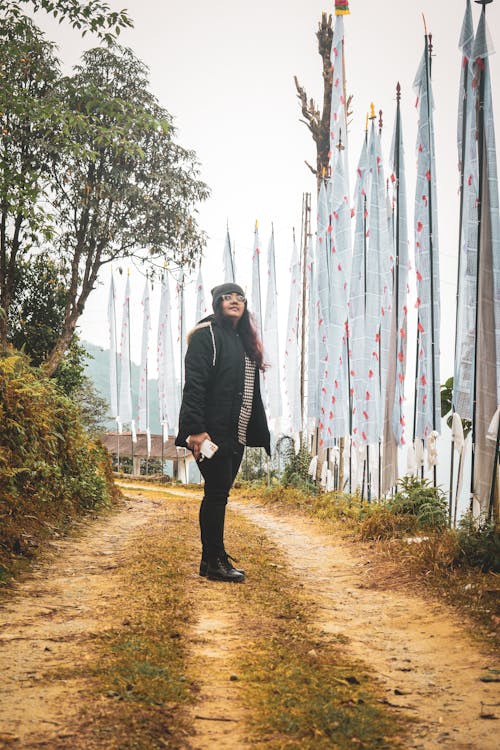 Woman on a Path by the Shore 