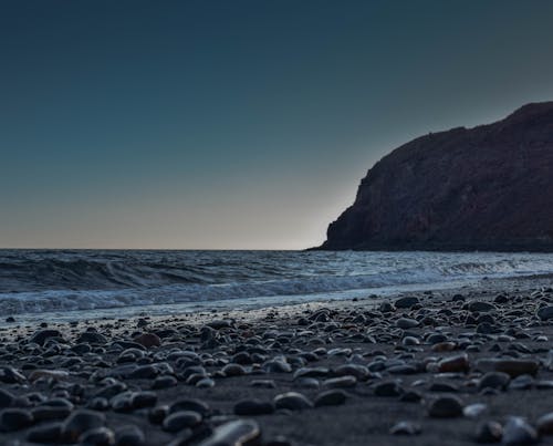 Бесплатное стоковое фото с атлантический океан, берег моря, ночью, вечером