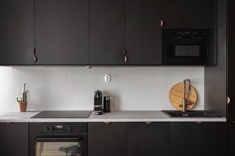 Black Closets In Kitchen