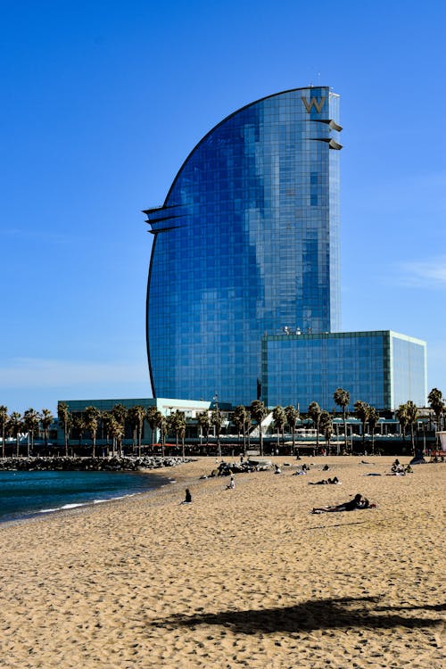 View of the W Barcelona Beachfront Hotel Building 