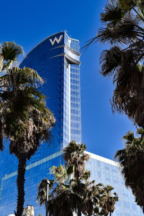 View of the W Barcelona Beachfront Hotel Building 