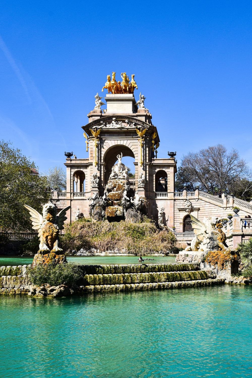 Cascada Monumental In Parc De La Ciutadella Barcelona Spain Free cascada-monumental-in-parc-de-la-ciutadella-barcelona-spain-free
