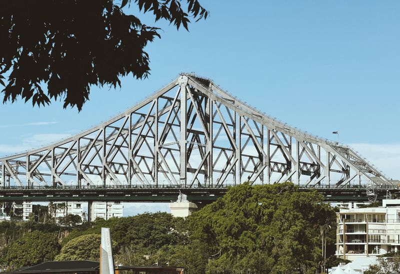 Story Bridge spanning the Brisbane River in Queensland, Australia