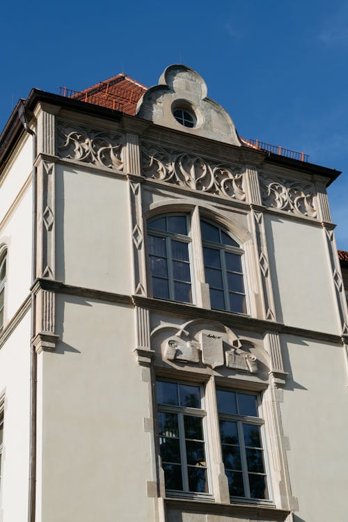 Traditional Tenement in Prague in Sunlight 