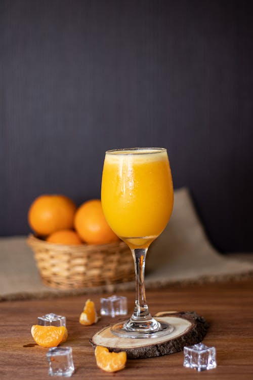 Tangerine Cocktail in a Glass 