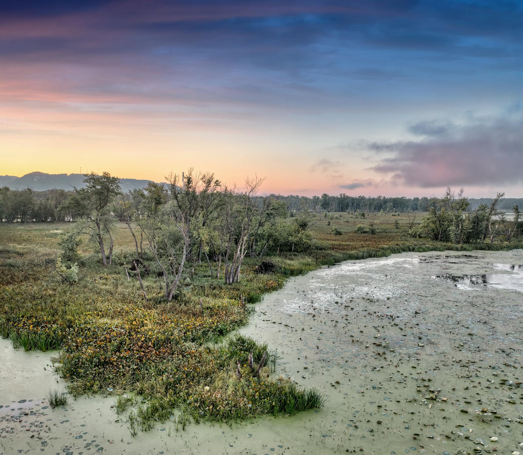 Lake on Marsh at Sunset · Free Stock Photo