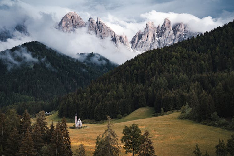 Church In Mountain Valley