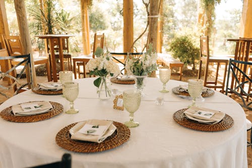 Banquet Table at a Wedding Venue 