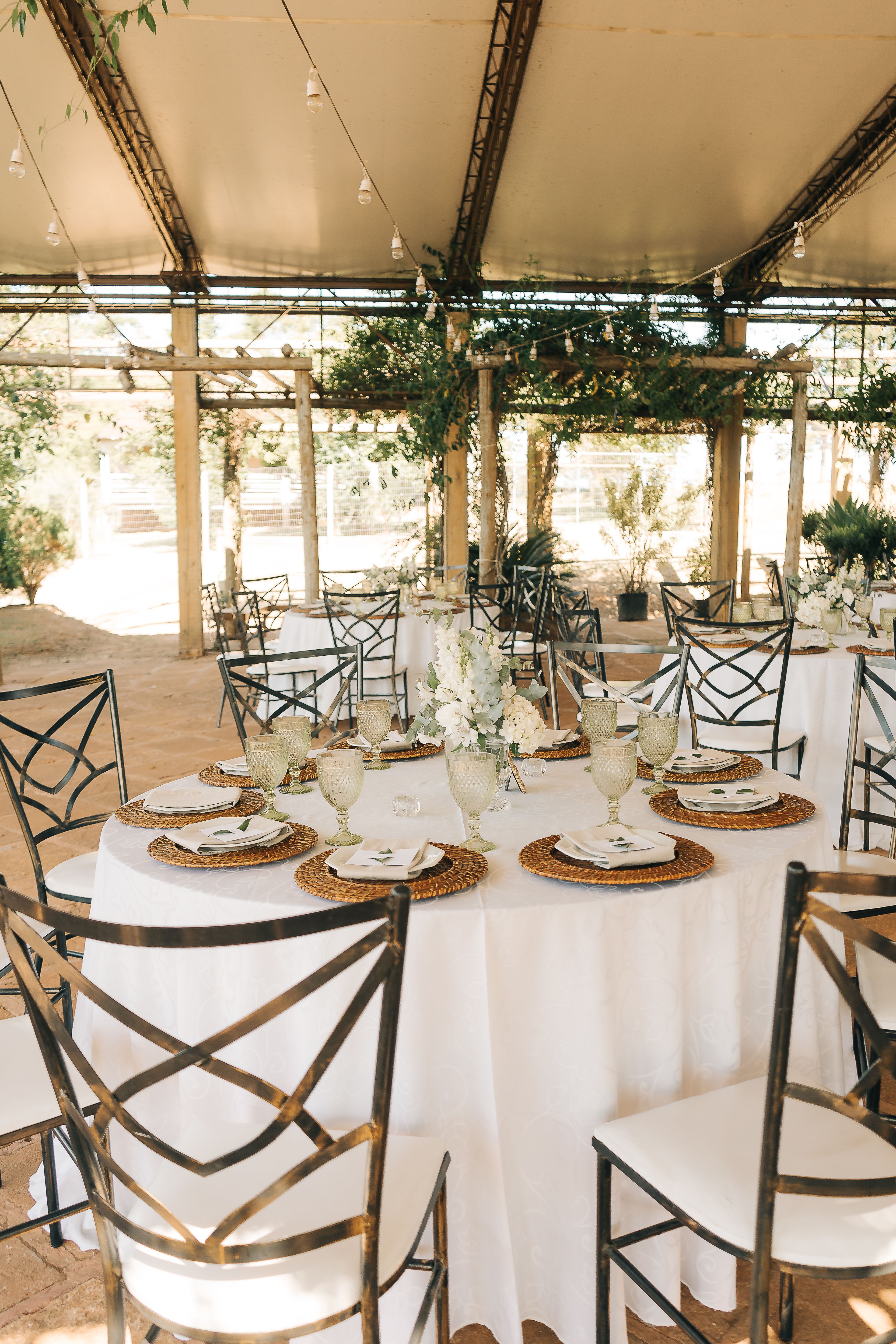 The glasshouse, greenery over every table