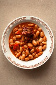 Fat Added Beans And Tomatoes