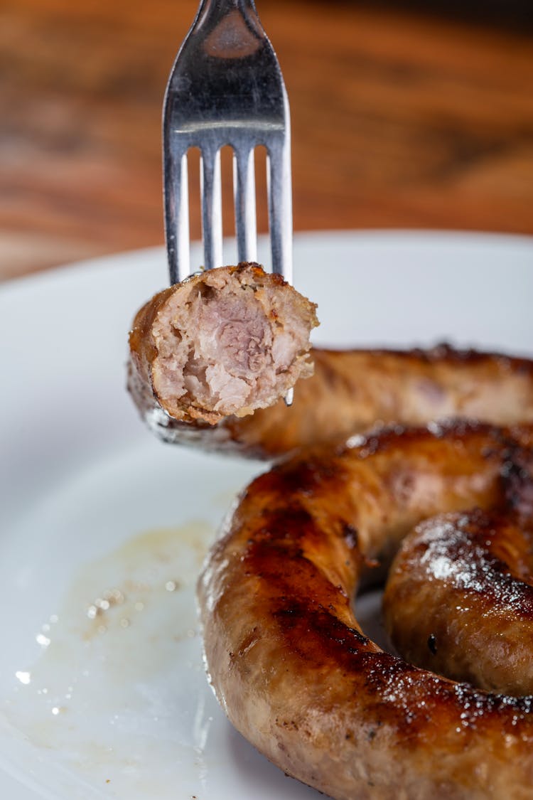 Fork Holding Sausage