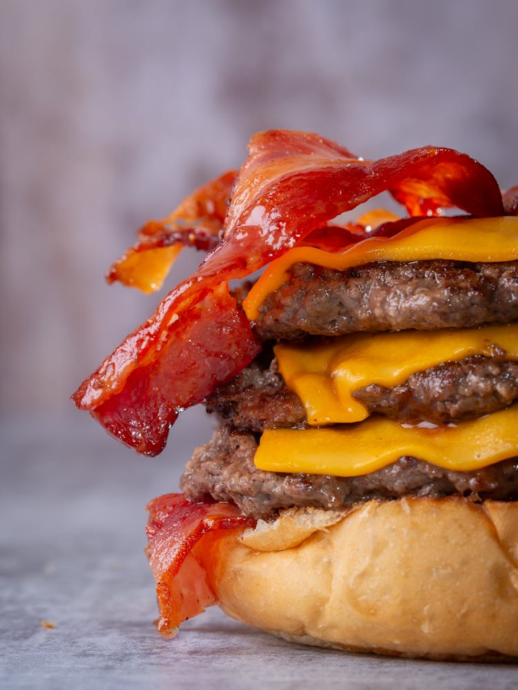 Bacon On Cheeseburger