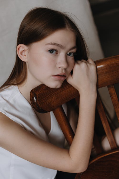 Portrait of Woman with Chair